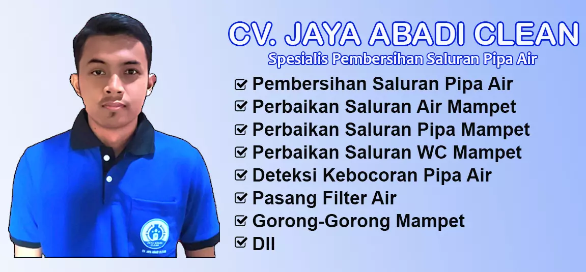 Jasa Perbaikan Saluran Pipa Mampet Tanpa Bongkar